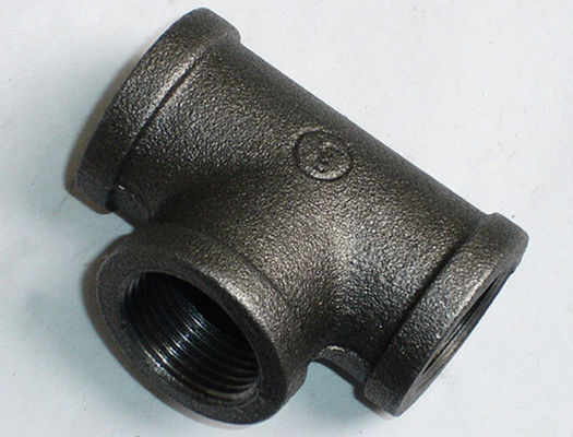 DN15 12" Length Melleable Iron Pipe Fittings Tee Reducer Nipples