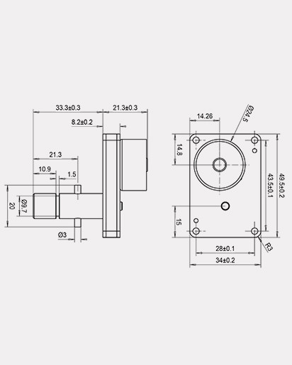 450mA Zone Valve Motor 2 Way DC2.5V Ball Valve Electric Actuator