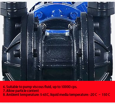 PVDF Plastic Electrically Operated Diaphragm Pump With 4.8mm Particle